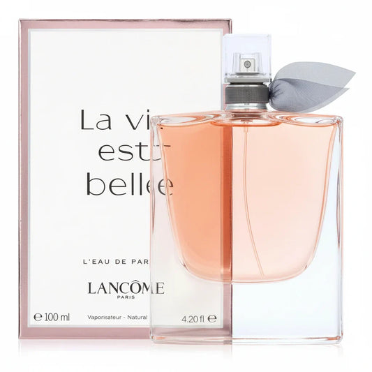 Lancéo perfume bottle with packaging on a white background